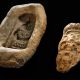 Ceramic Figure & Mold; Clay & temper; Near Avenue of the Dead in Teotihuacan, Mexico; 200 B.C.-600 A.D. University of Missouri MAC2008–03-029 & 030.